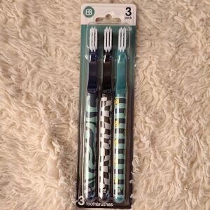 3-Pack Toothbrush Set with Patterns